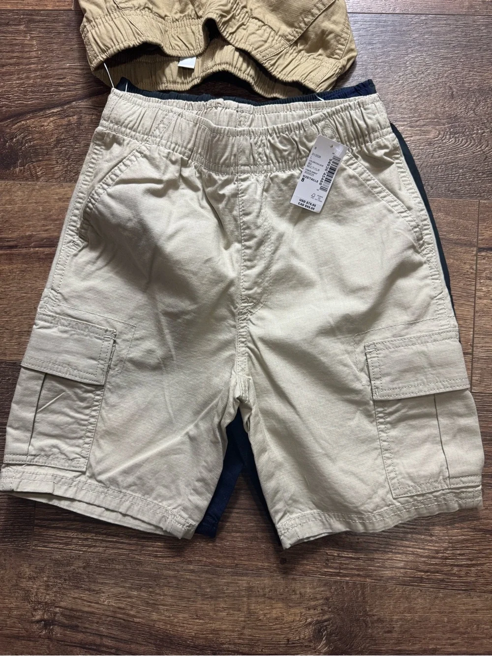 The Children’s Place Boys Cargo Shorts 4-Pack Size 8 NWT Uniform School